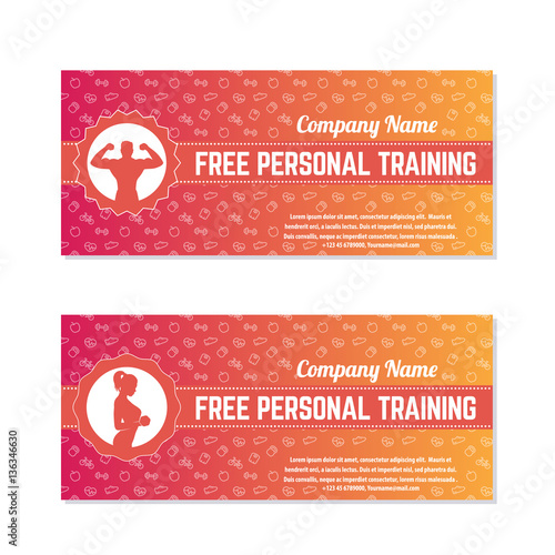 Free personal training, gift vouchers for fitness club or gym