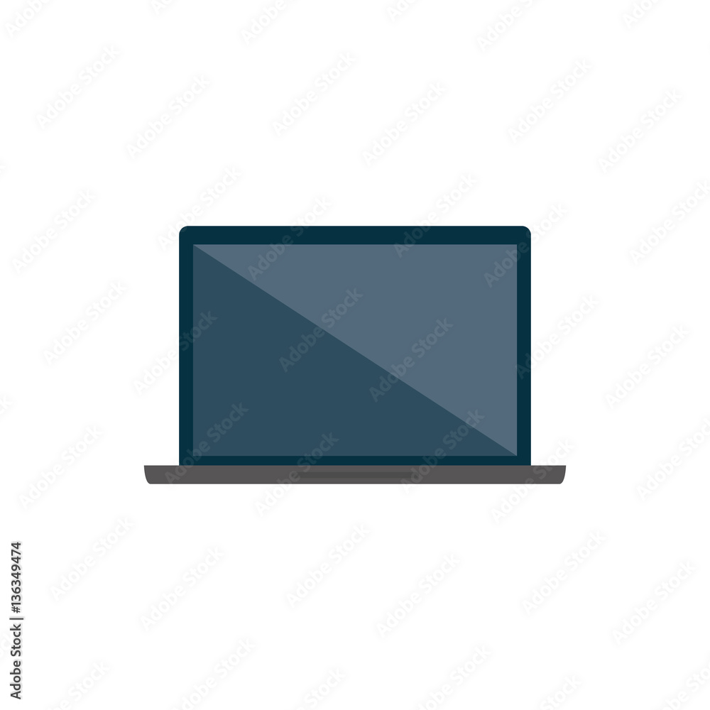 Laptop computer technology icon vector illustration graphic design