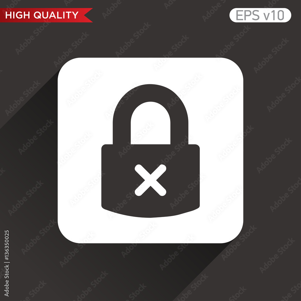 Lock icon. Button with lock icon. Modern UI vector. Lock icon. Button with lock icon. Modern UI vector.