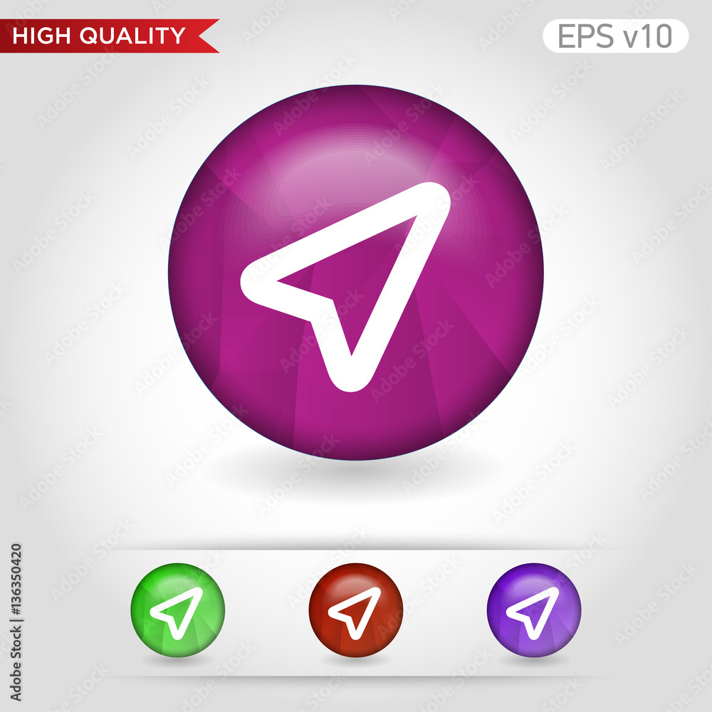 Cursor icon. Button with pointer icon. Modern UI vector. Cursor icon. Button with pointer icon. Modern UI vector.