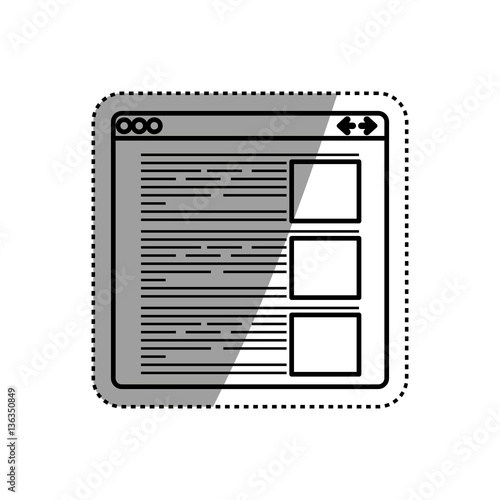 Internet website page icon vector illustration graphic design