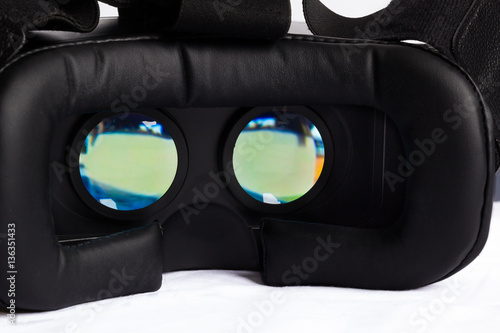 Inside view of virtual reality glasses