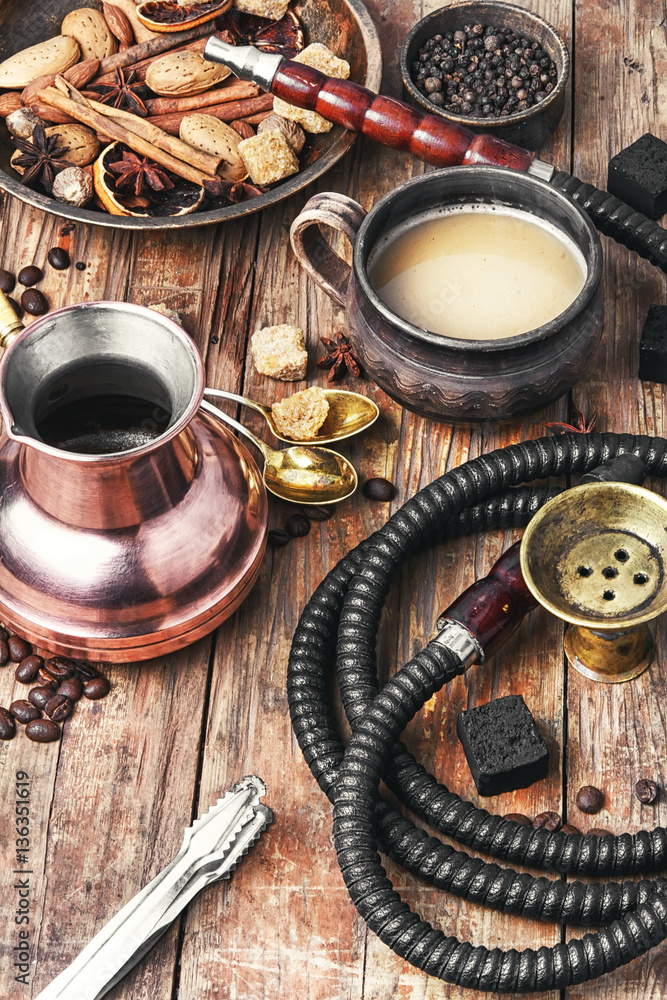 Shisha with coffee Shisha with coffee
