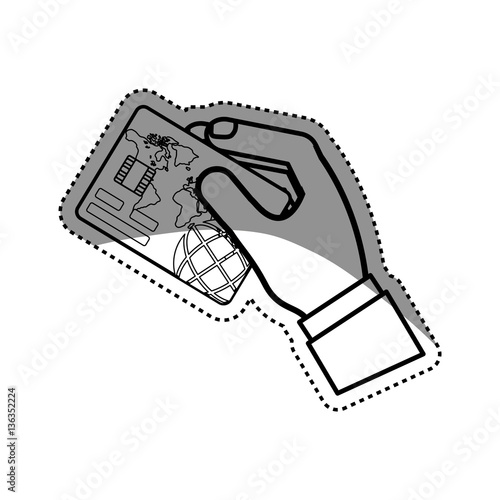 Bank credit card icon vector illustration graphic design