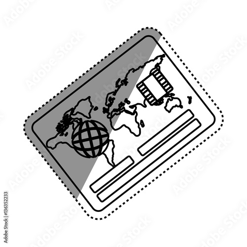 Bank credit card icon vector illustration graphic design