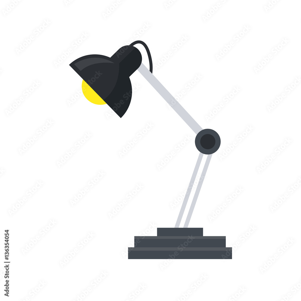 desk lamp icon over white background. colorful desing. vector illustration desk lamp icon over white background. colorful desing. vector illustration