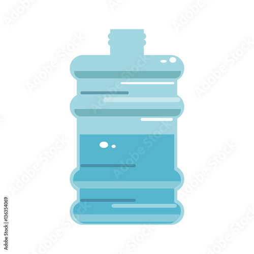 gallon water bottle icon over white background. colorful desing. vector illustration