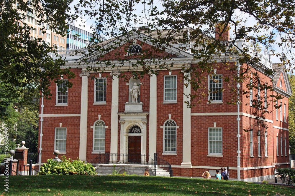 Bibliothèque Benjamin Franklin à Philadelphie, USA