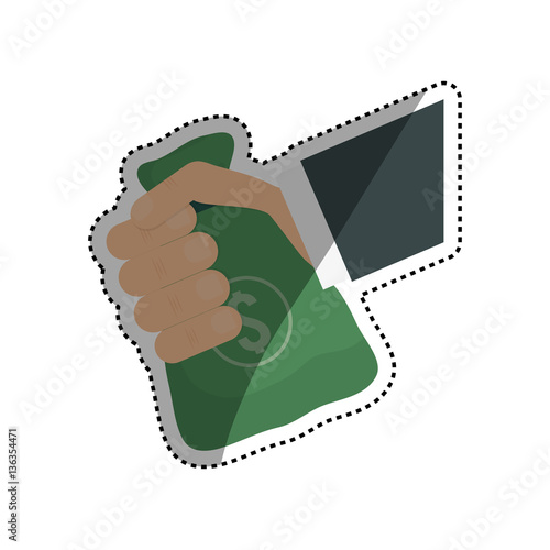 Bag of money icon vector illustration graphic design