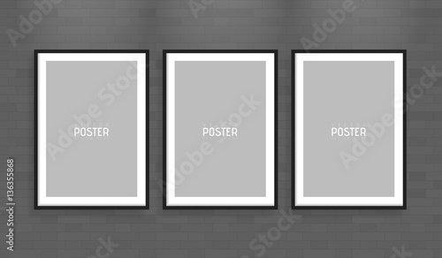 Empty white A4 sized vector paper frame mockup. Show your flyers, brochures, headlines etc with this highly detailed realistic design template element