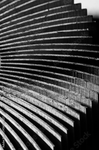 Obraz na płótnie aluminum metal sheets abstract fine art texture w salonie