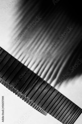Obraz na płótnie aluminum metal sheets abstract fine art texture w salonie