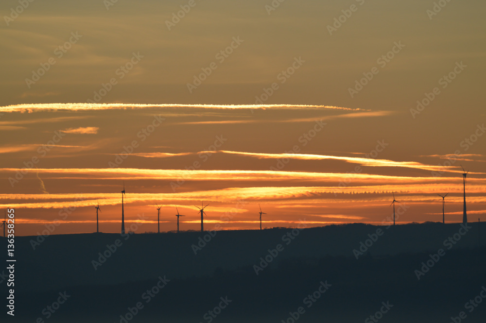 Windmill at early sunrise Windmill at early sunrise