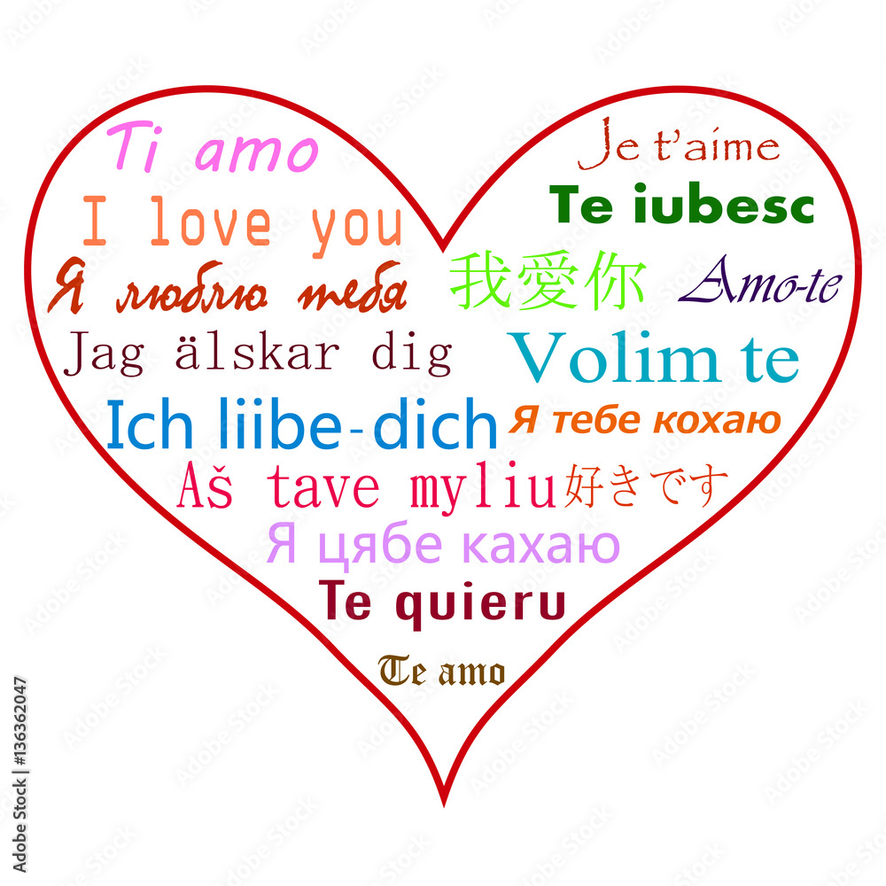 i love you in different languages