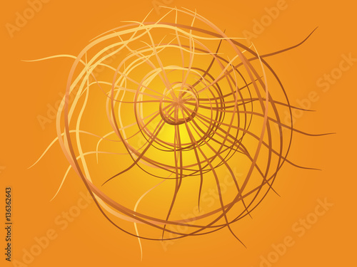 Abstraction, circles, rays, Doodle