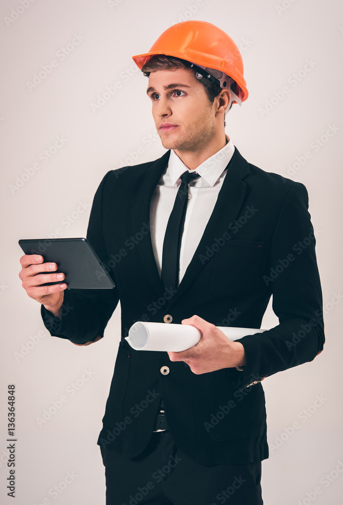 Handsome young businessman Handsome young businessman