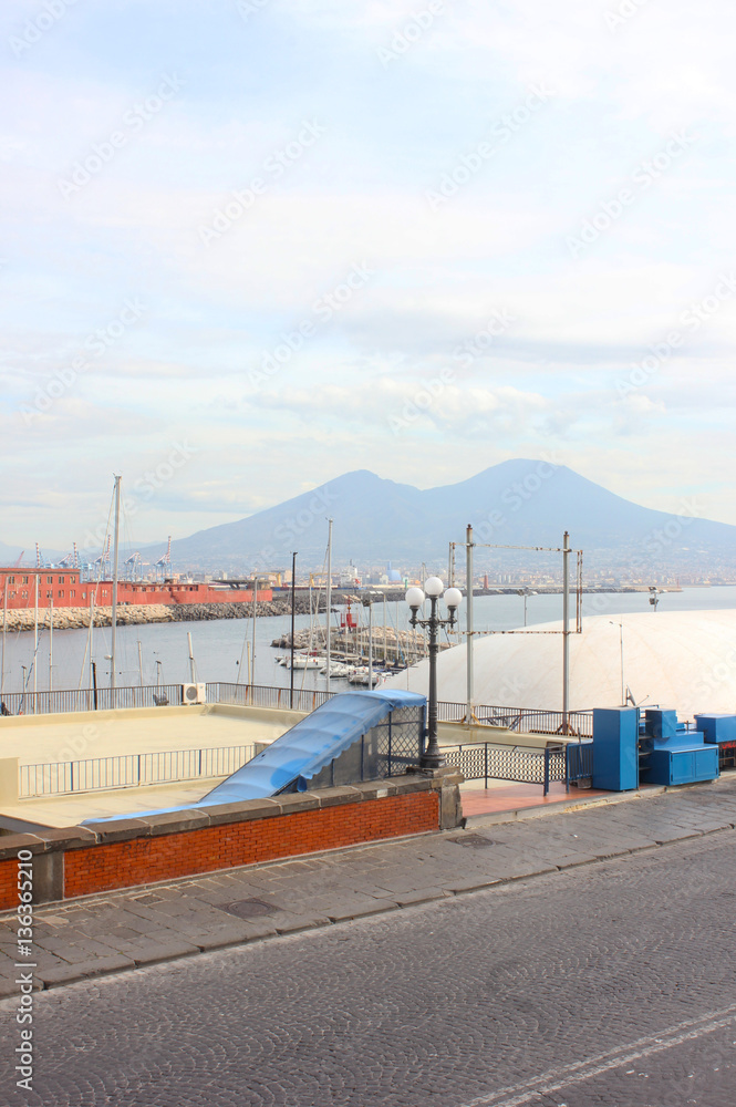 View of Vesuvius from the sea