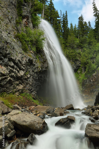 Narada Falls at Mt. Rainier National Park © estivillml