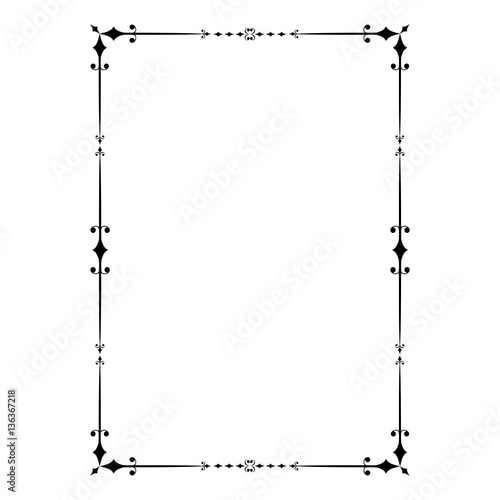 Vintage vector frame and borde 