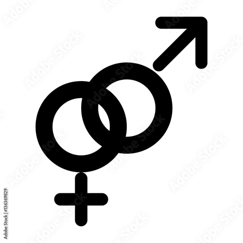 male and female symbol vector illustration design