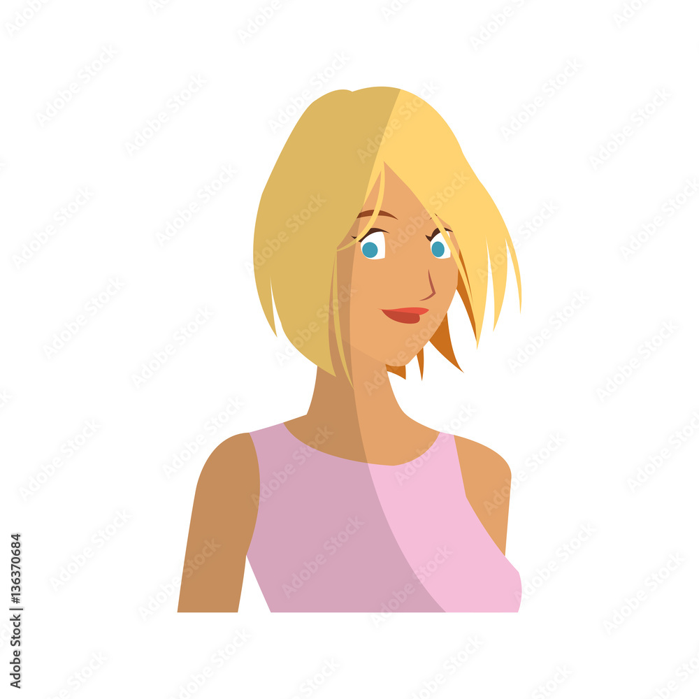 young girl cartoon icon over white background. colorful design. vector illustration young girl cartoon icon over white background. colorful design. vector illustration
