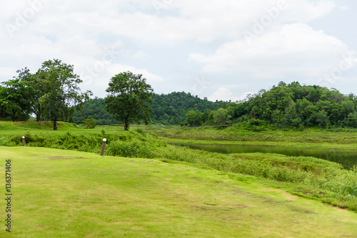 Landscape at camping area Kaeng Krachan National Park © nipastock