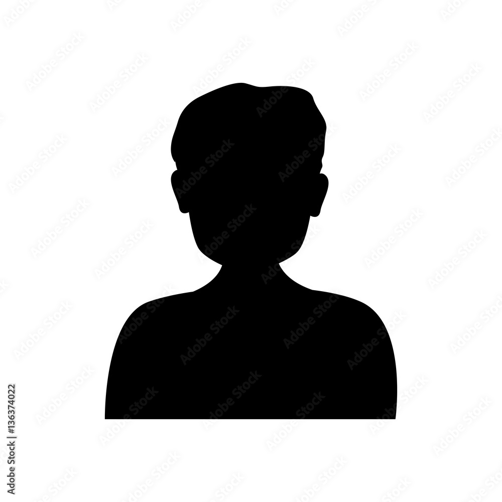user silhouette button icon vector illustration design