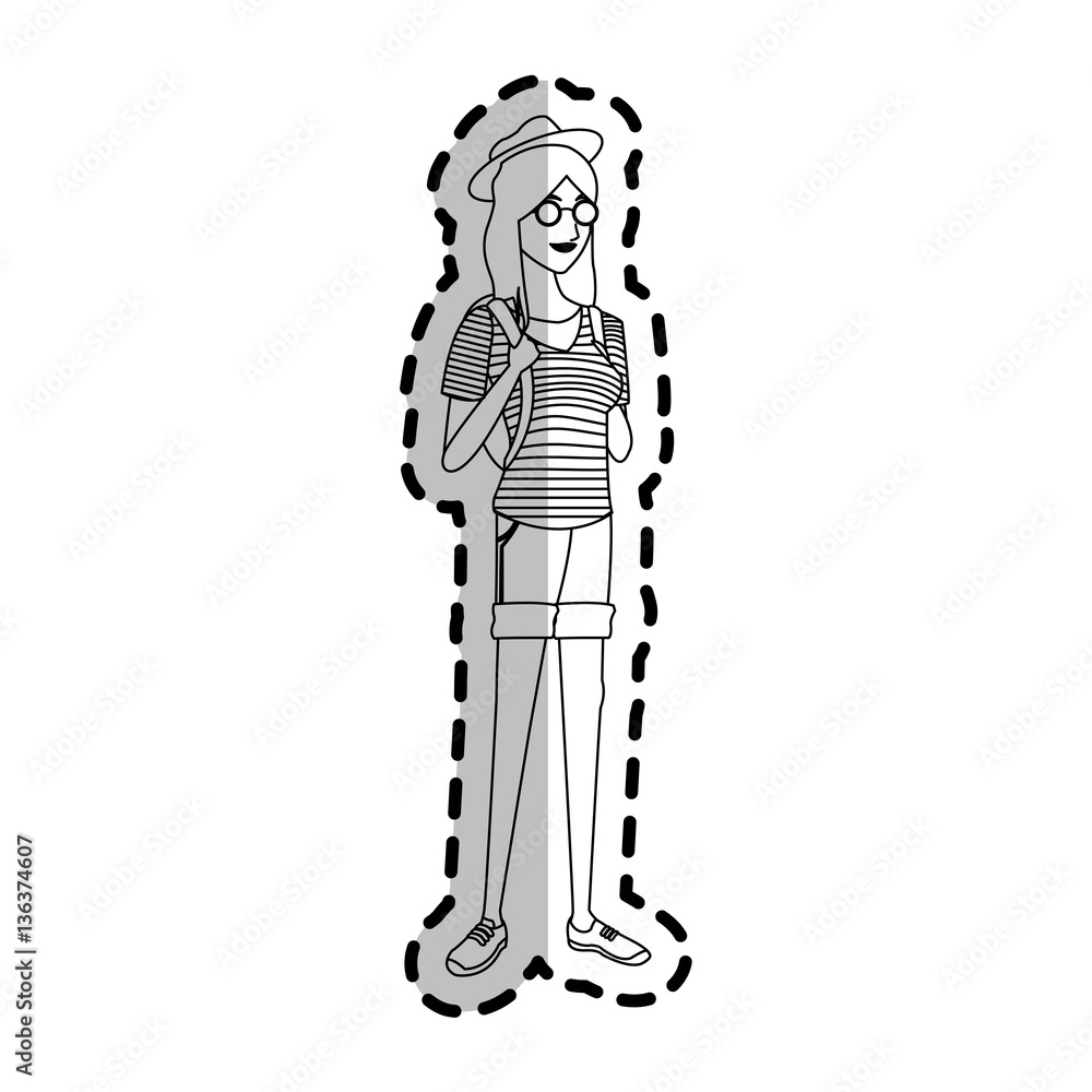 young girl cartoon icon over white background. vector illustration young girl cartoon icon over white background. vector illustration