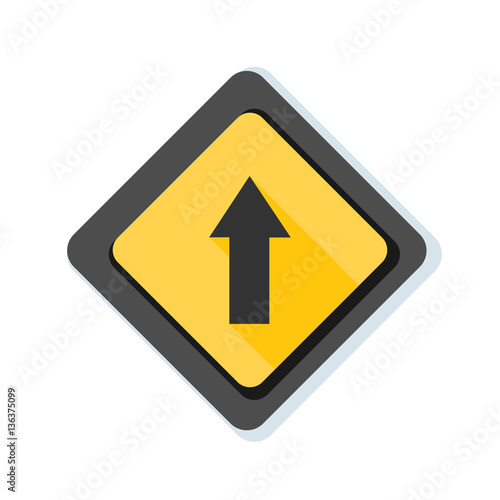 Free Download Ahead Up Arrow sign illustration - GFXLoad
