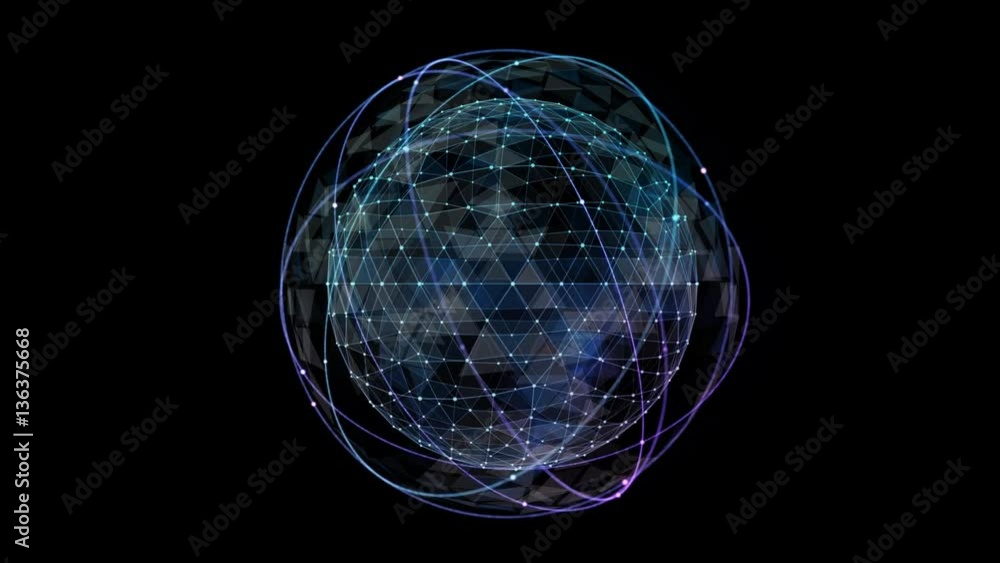 Abstract digital global network satellite technology Abstract digital global network satellite technology