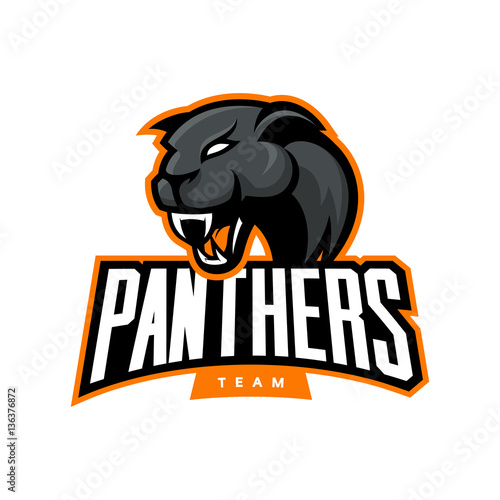 Furious panther sport vector logo concept isolated on white background. Web infographic professional team pictogram.
Premium quality wild animal t-shirt tee print illustration.