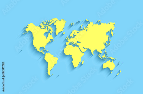 flat world map. abstract vector background for wallpaper