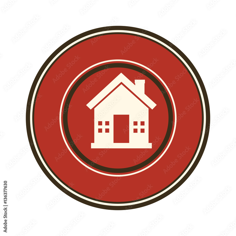 house real estate emblem vector illustration design house real estate emblem vector illustration design