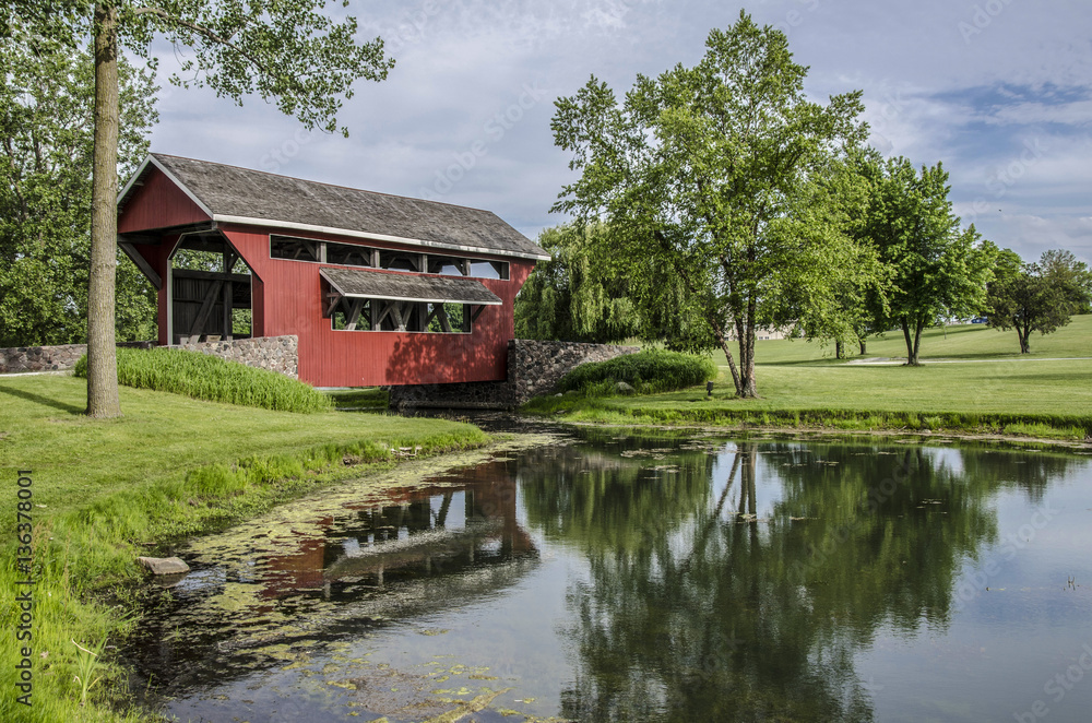 Fototapeta premium Indiana Covered Bridge 1