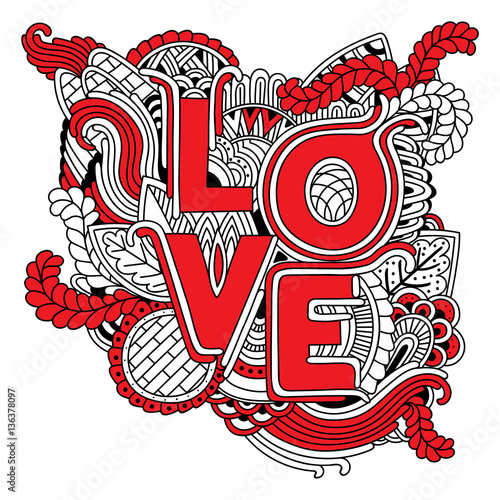 Cartoon cute doodles hand drawn  vector sketch illustration. Bla