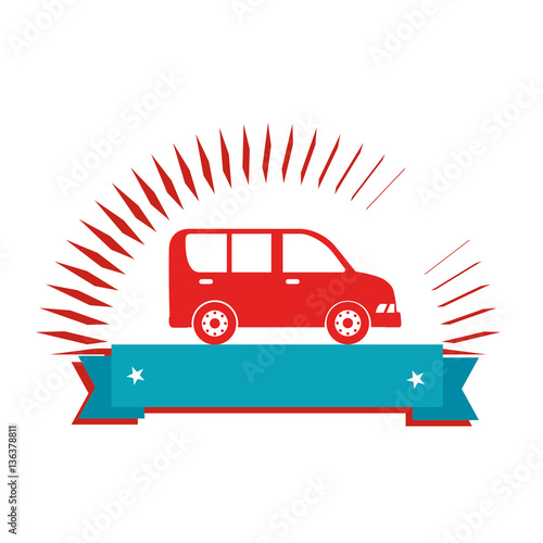 car sedan vehicle icon vector illustration design