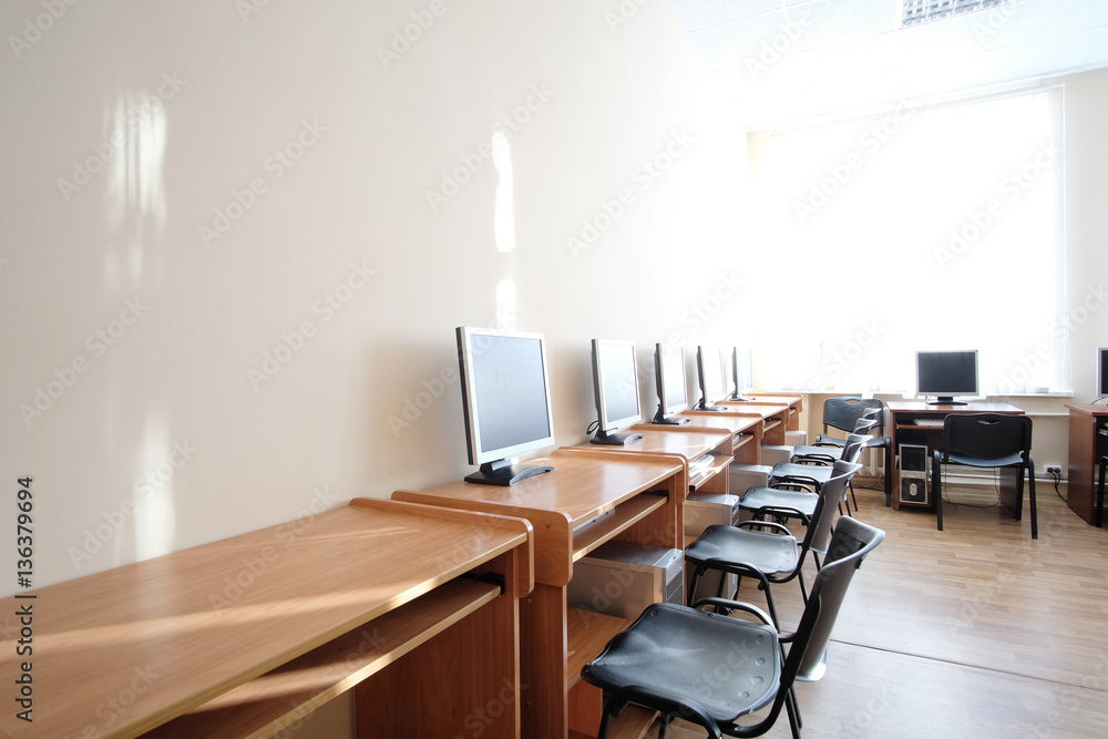 Fototapeta premium Interior of a school class