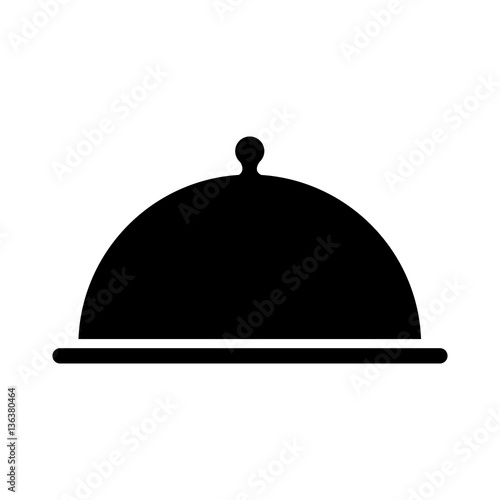 tray server emblem isolated icon vector illustration design