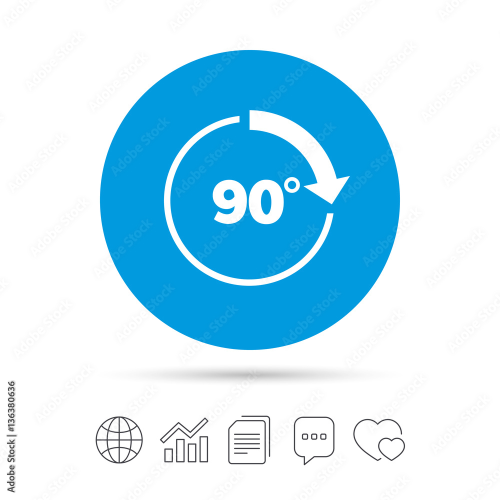 Angle 90 degrees sign icon. Geometry math symbol. Angle 90 degrees sign icon. Geometry math symbol.