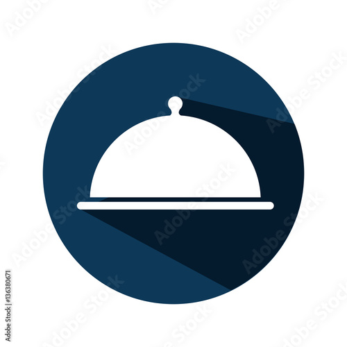 tray server emblem isolated icon vector illustration design