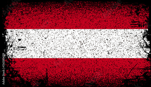 austria Grunge flag