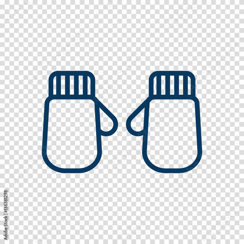 mittens vector icon