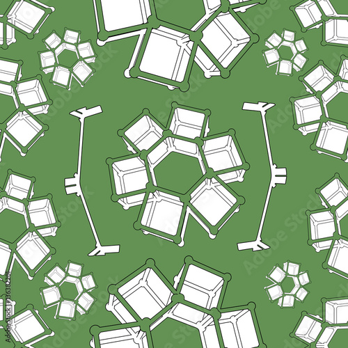 Seamless vector geometric strip pattern background