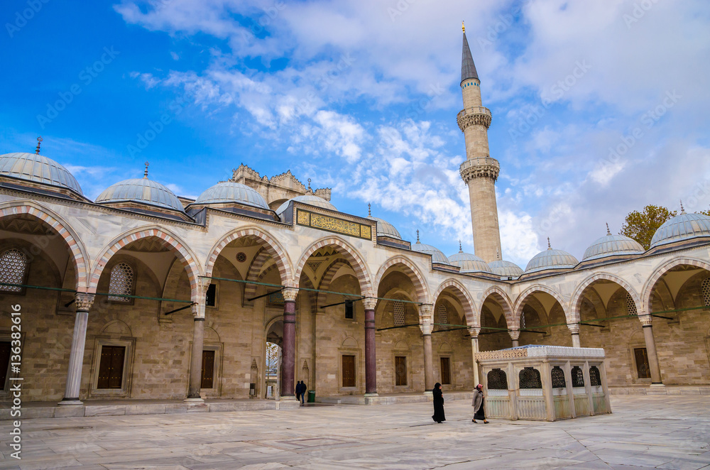 Obraz premium Suleymaniye mosque in Istanbul, Turkey
