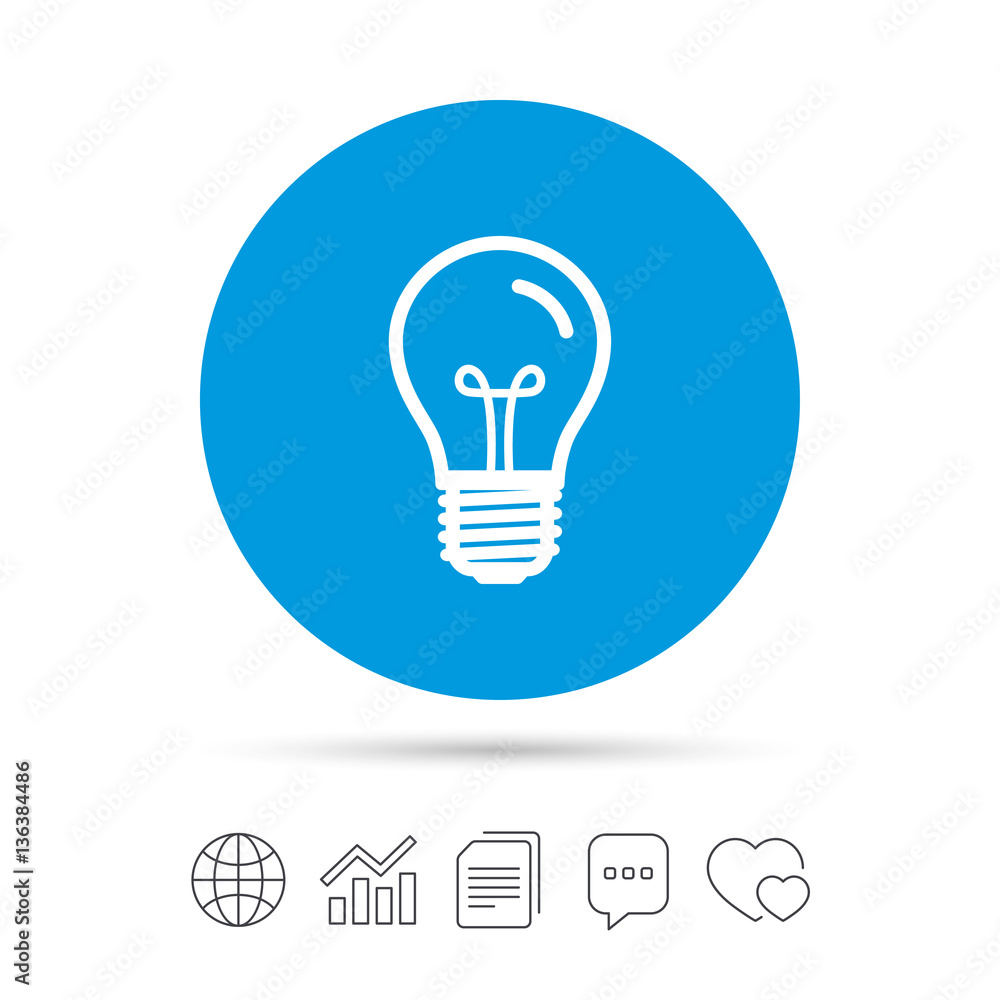 Light bulb icon. Lamp E27 screw socket symbol. Light bulb icon. Lamp E27 screw socket symbol.