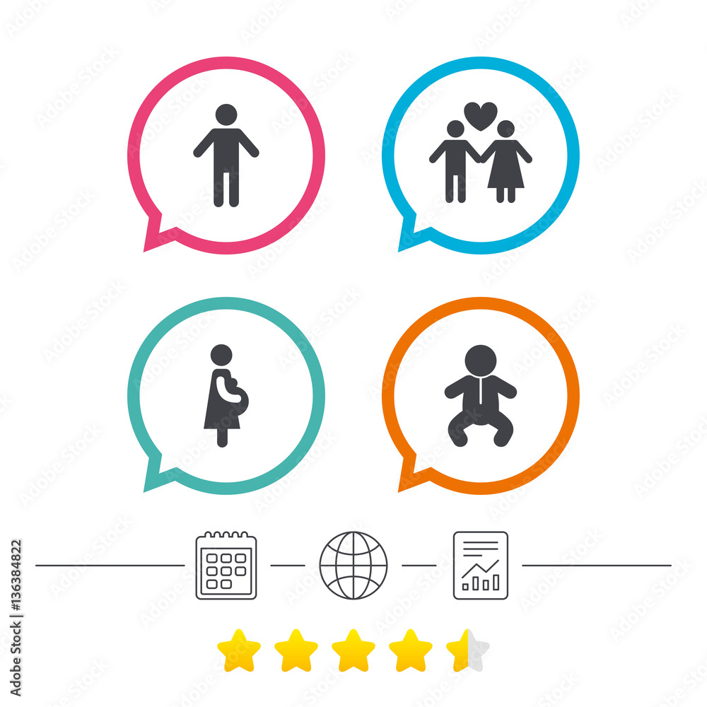 Family lifetime icons. Couple love and pregnancy. Family lifetime icons. Couple love and pregnancy.