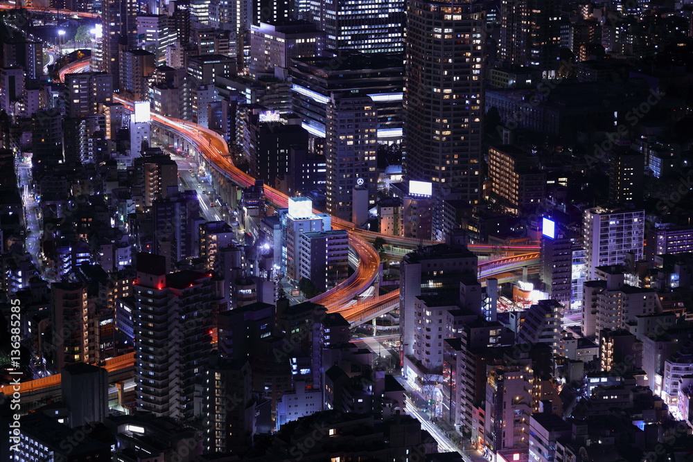 Naklejka premium 東京夜景