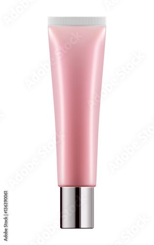 Realistic lipsticks. Decorative cosmetic product for beautiful and glamour glossy lip. Makeup for beauty face. Blank template of containers. Vector illustration isolated on white