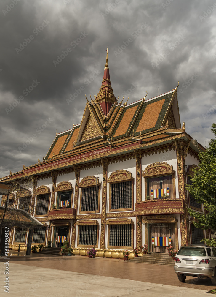 Buddhist temple in Siem Reap town