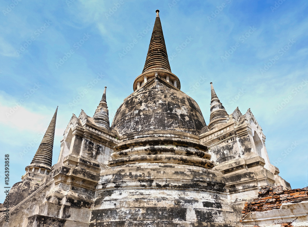 Stupa in ancient town, Thailand